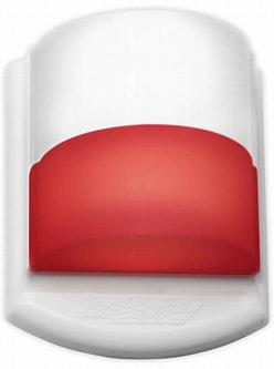 CDL101RED Alpha Communications Corridor LED Dome Light - RED 2 Gang